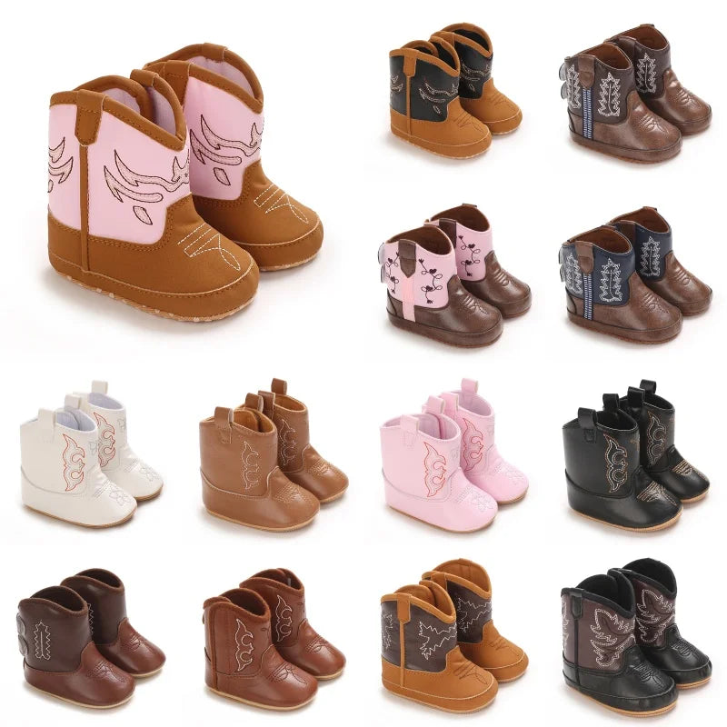 Western Cowboy Baby Boots (0–18M)