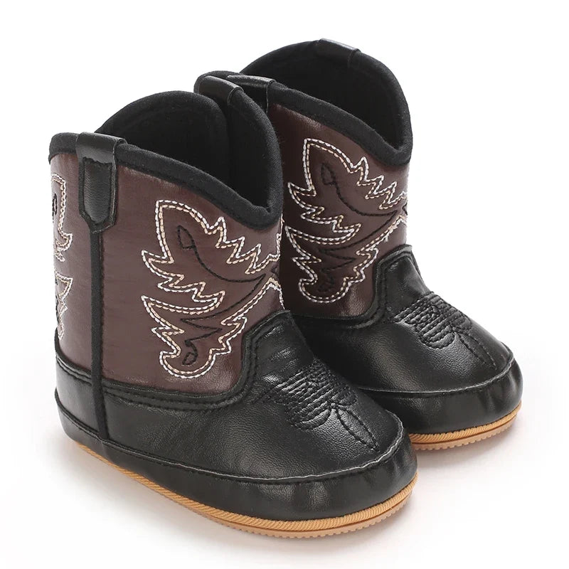 Western cowboy baby boots for infants