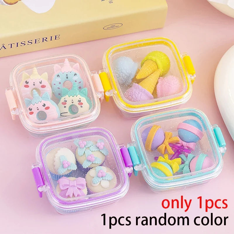 Lunch Box Eraser Set for Kids