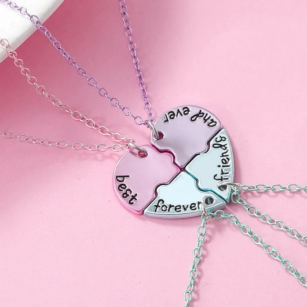Heart Best Friend Necklace Set