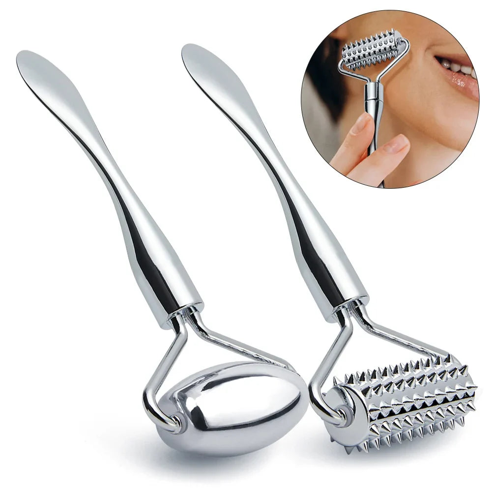 2in1 Mini Eye Massage Stick | Dual-Ended Facial Spoon and Massage Tool