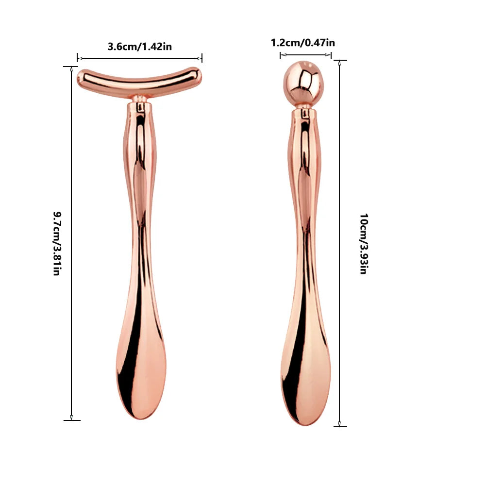 2in1 Mini Eye Massage Stick | Dual-Ended Facial Spoon and Massage Tool