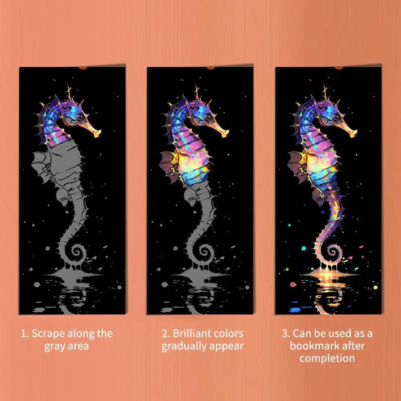 Kids Scratch Art Bookmark Set – 12 Pieces