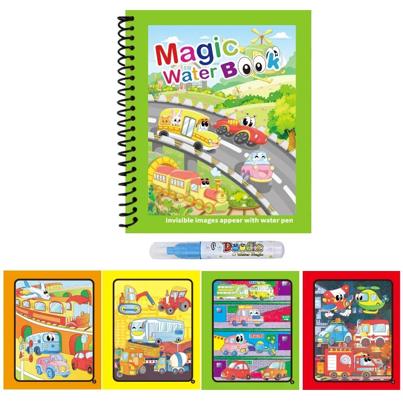 Reusable Watercolor Magic Book for Kids