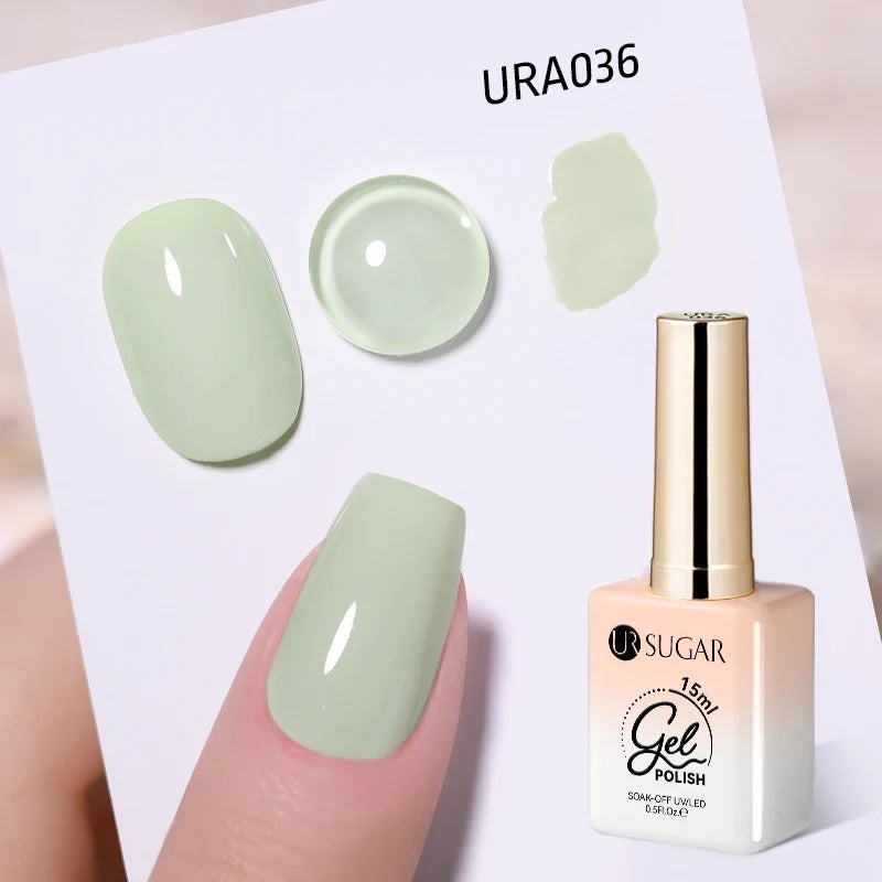 UR SUGAR 15ml Jelly Milky White Gel Polish