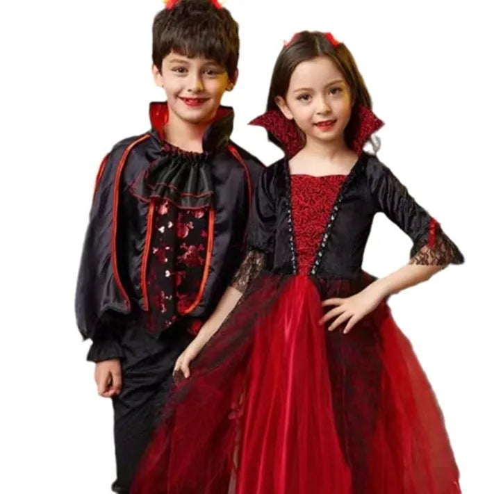 Kids Gothic Vampire Costume – product view 10