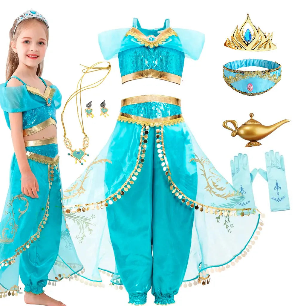 Kids Jasmine Princess Costume Dress