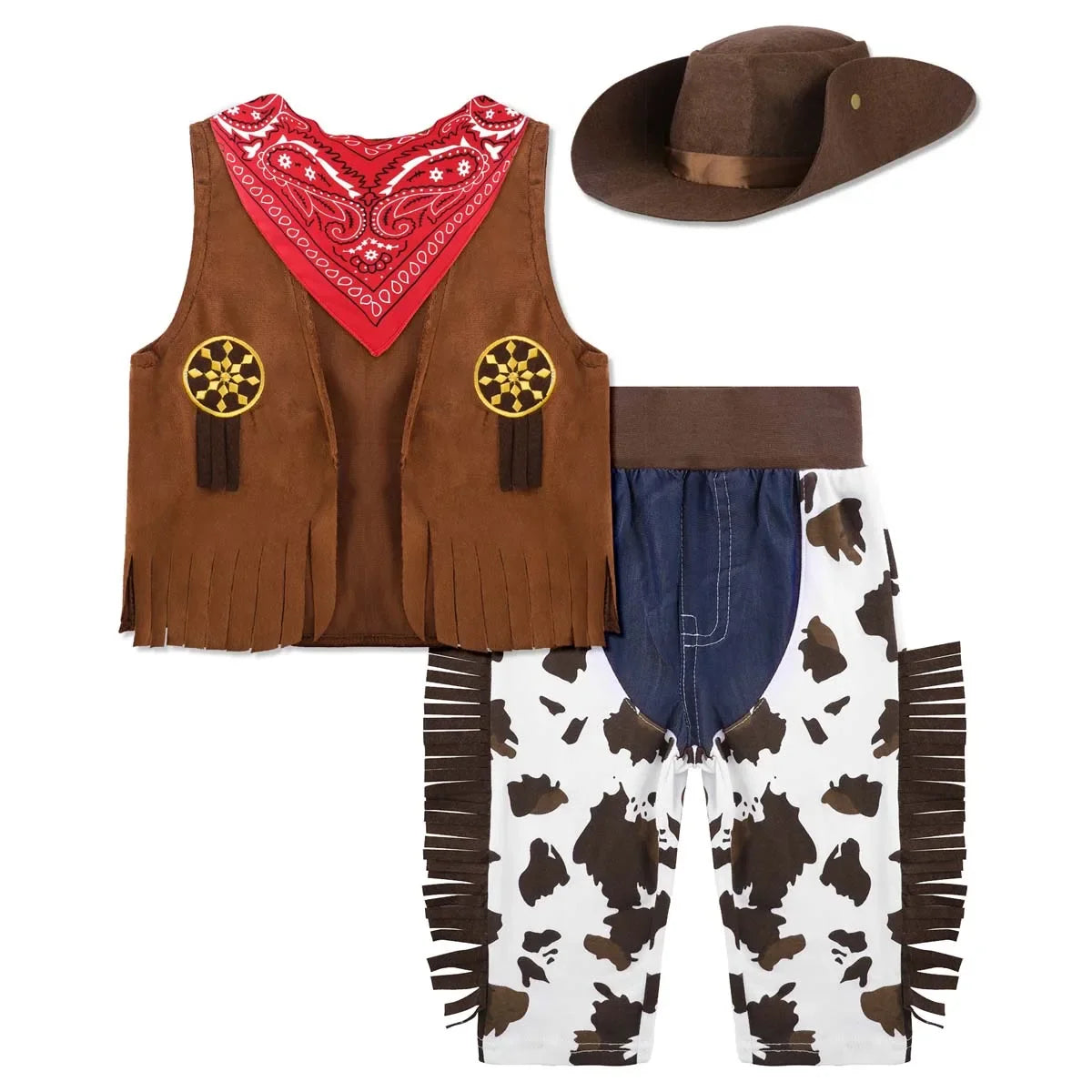 Kids Western Cowboy Costume Set – product view 10