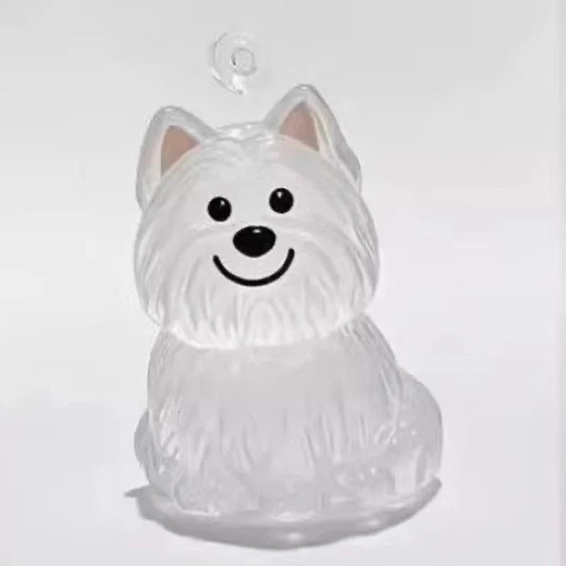 Clear Pet Fur Display Capsule Keychain
