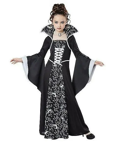 Kids Gothic Vampire Costume – product view 3