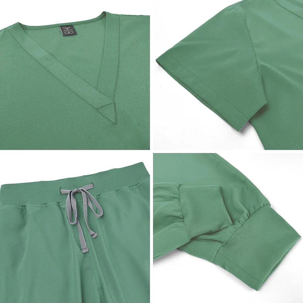 Unisex Breathable Jogger Scrub Set