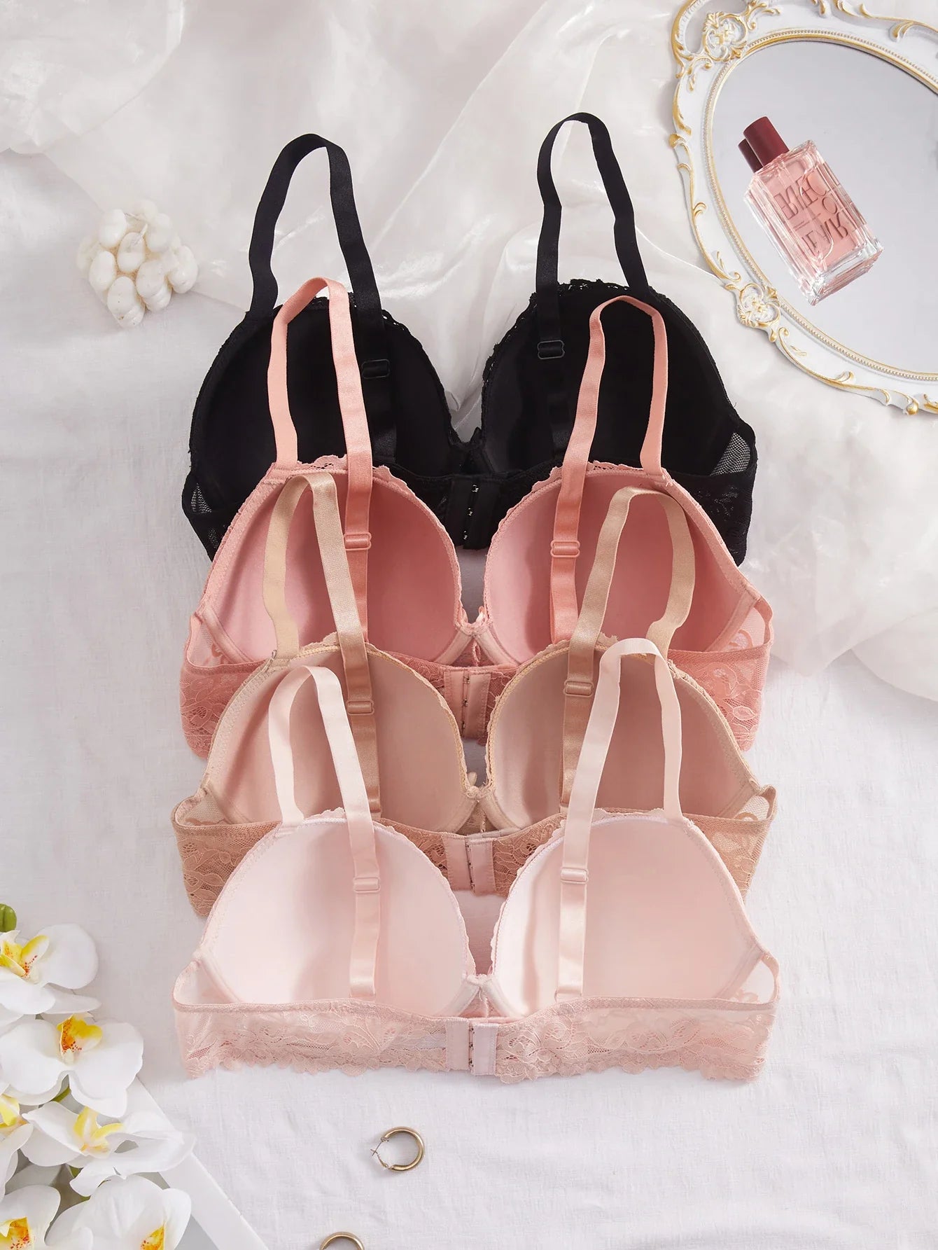 4-Piece Plus-Size Lace Bra Set