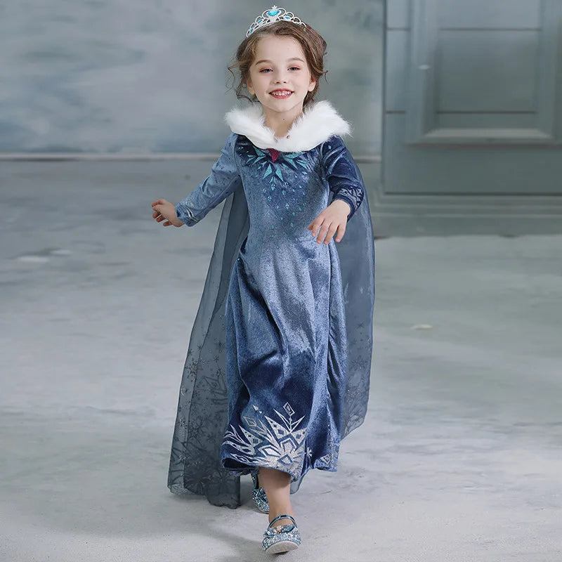 Girls Snow Queen Costume Dress