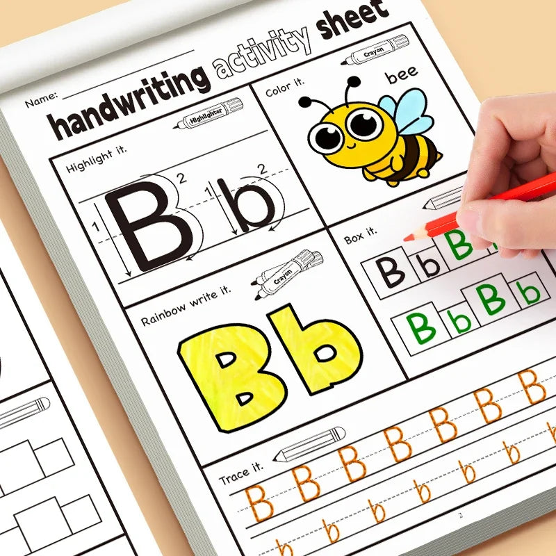 Kids Handwriting Activity Copybook – Tracing Letters