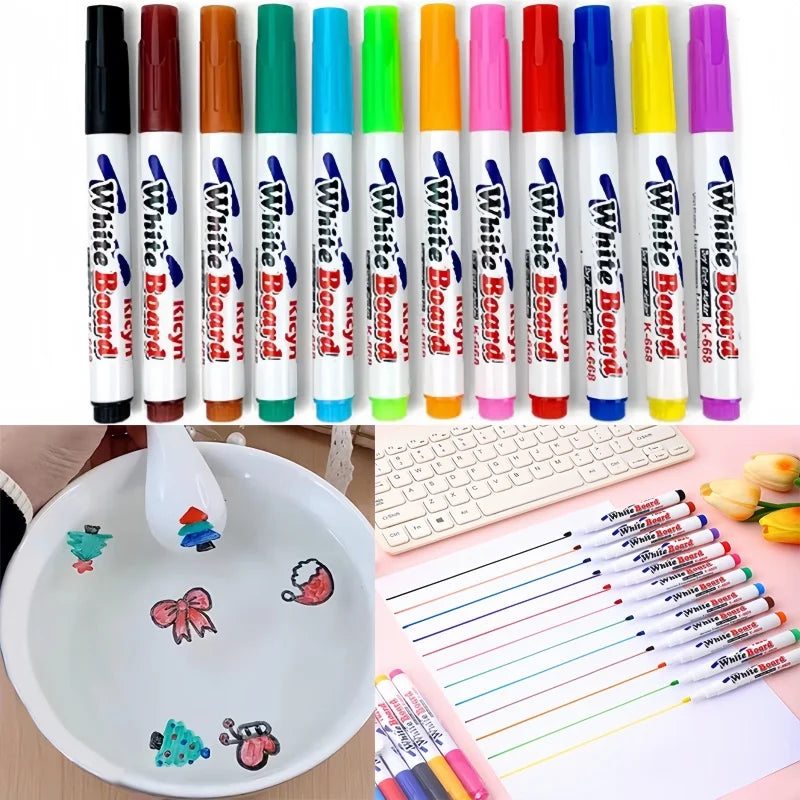 12-Piece Floating Water Painting Pen Set