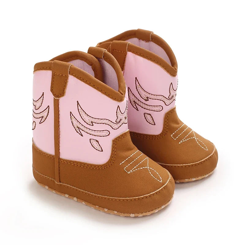 Western cowboy baby boots for infants