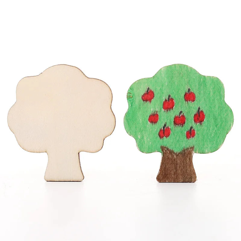 20-Piece Wooden Stencil Set for Kids