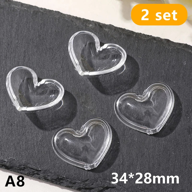 2-Piece Transparent Pet Fur Keepsake Box