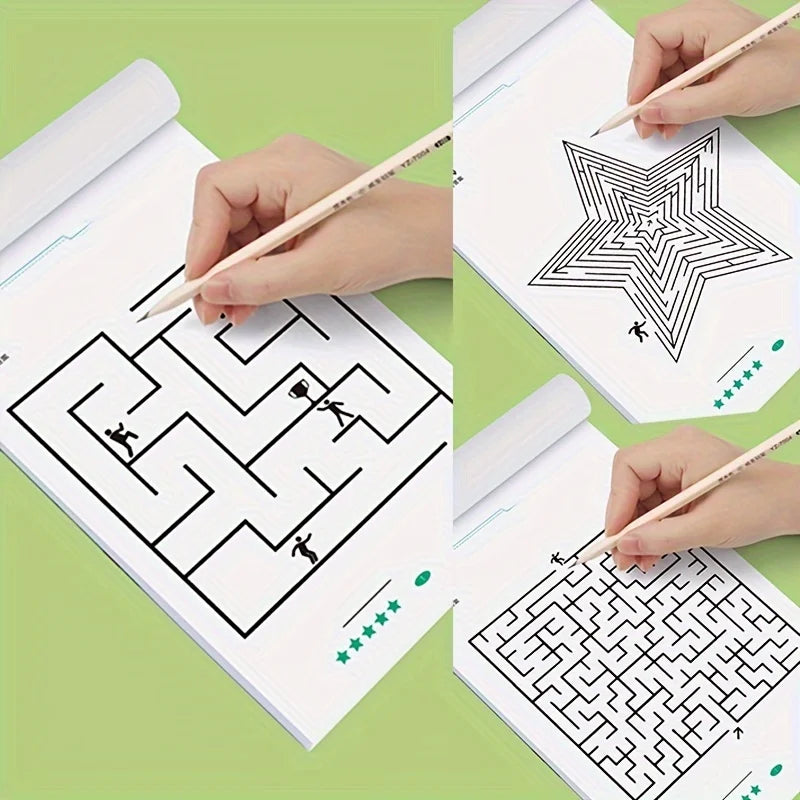 Kids Maze Activity Book – 3 Difficulty Levels