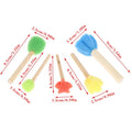 5-Piece Kids Sponge Stamp Brush Set