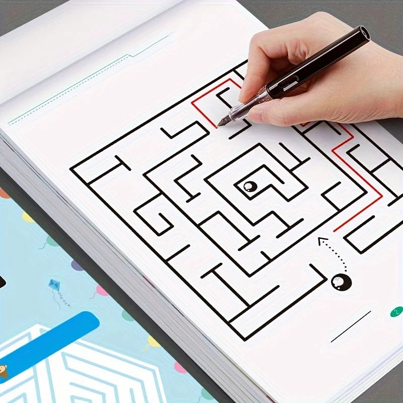Kids Maze Activity Book – 3 Difficulty Levels