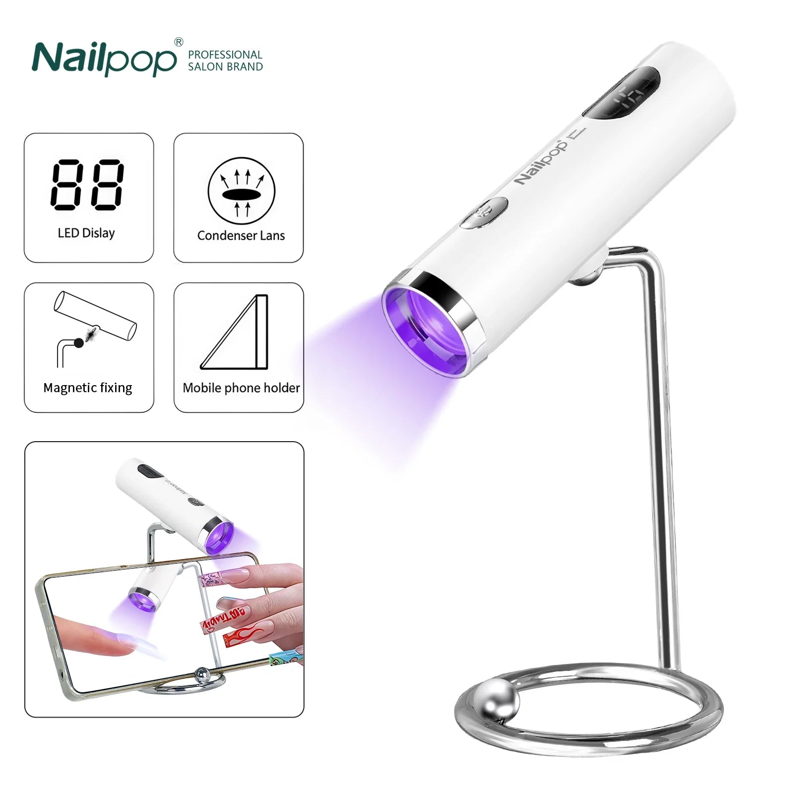 Nailpop Handheld UV Gel Nail Lamp