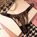 Rhinestone Thong Women's Seamless Low Rise G String