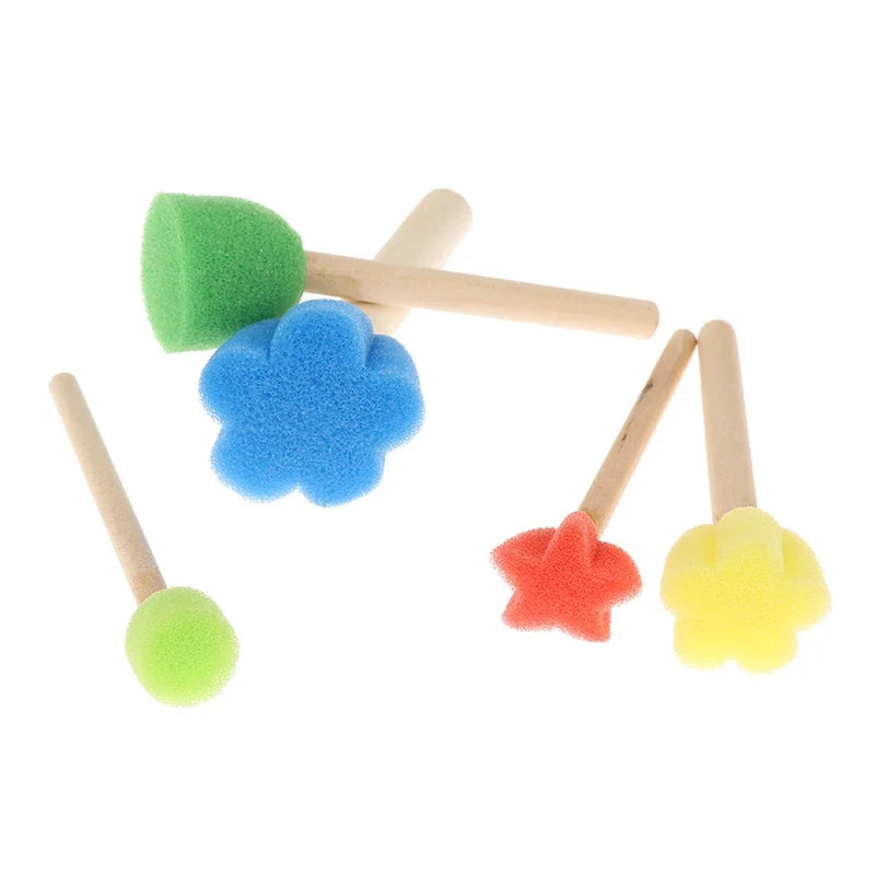 5-Piece Kids Sponge Stamp Brush Set