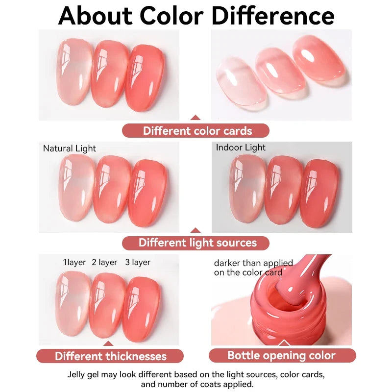 UR SUGAR 15ml Jelly Milky White Gel Polish