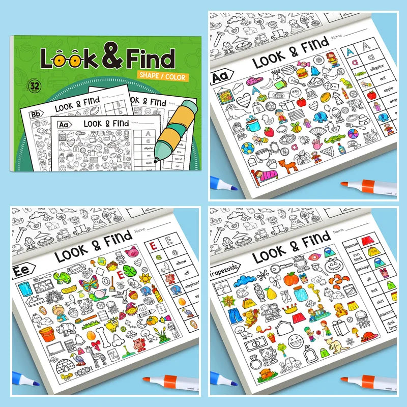Look & Find Hidden Object Activity Book for Kids