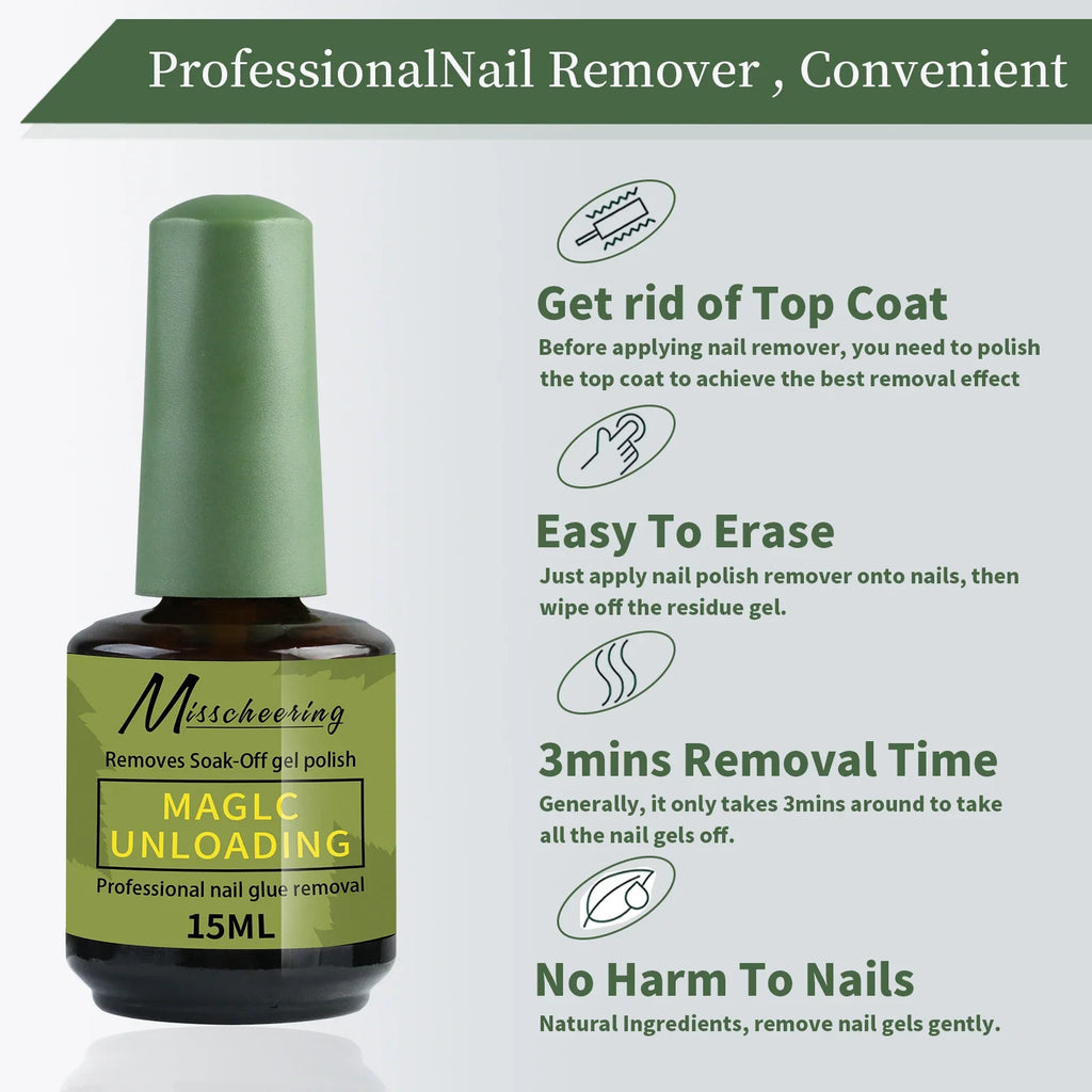 Misscheering 15ml Gel Polish Remover