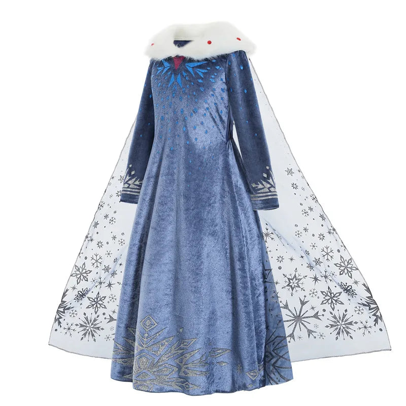 Girls Snow Queen Costume Dress