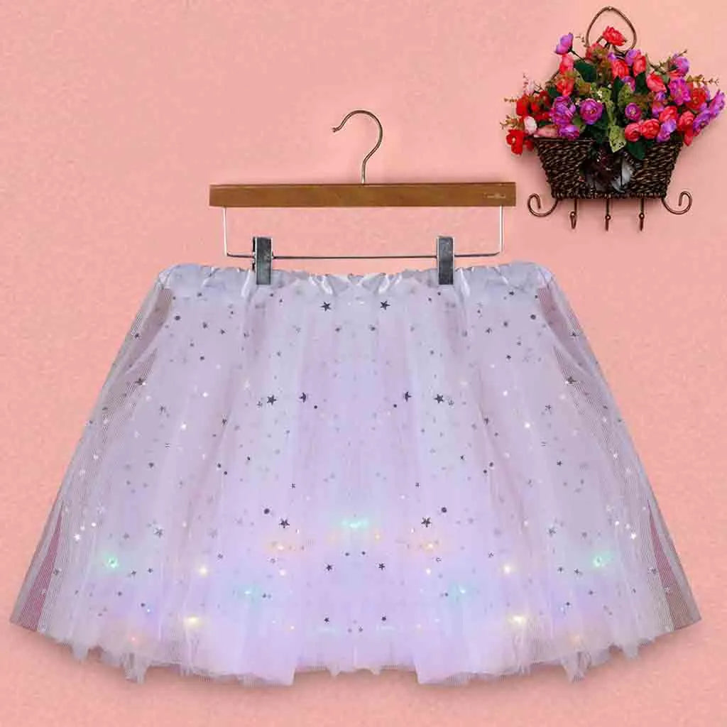 LED Star Tulle Tutu Skirt