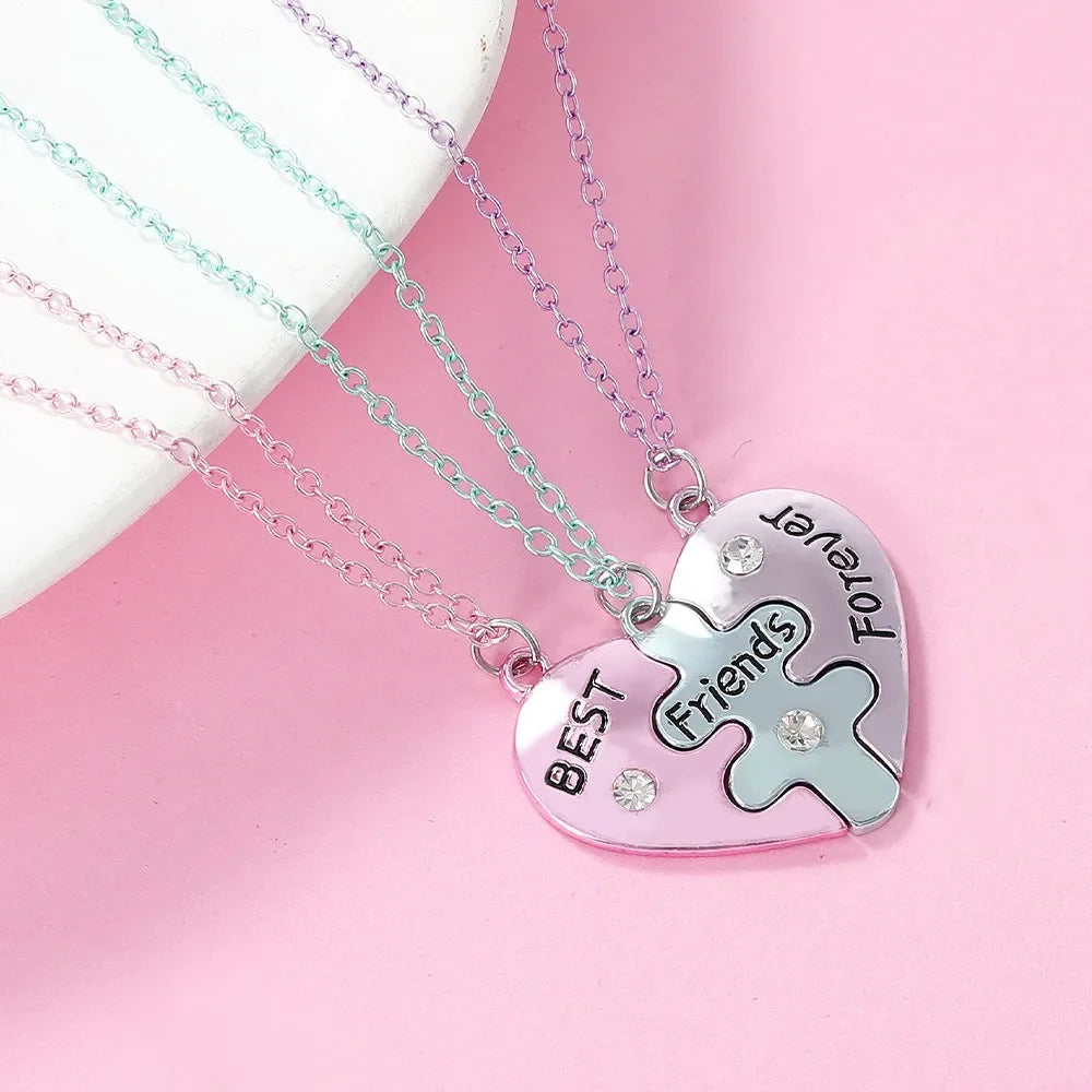 Heart Best Friend Necklace Set