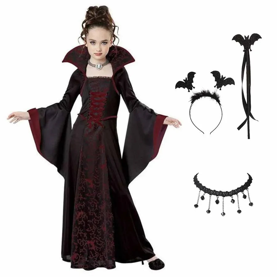 Kids Gothic Vampire Costume – product view 15