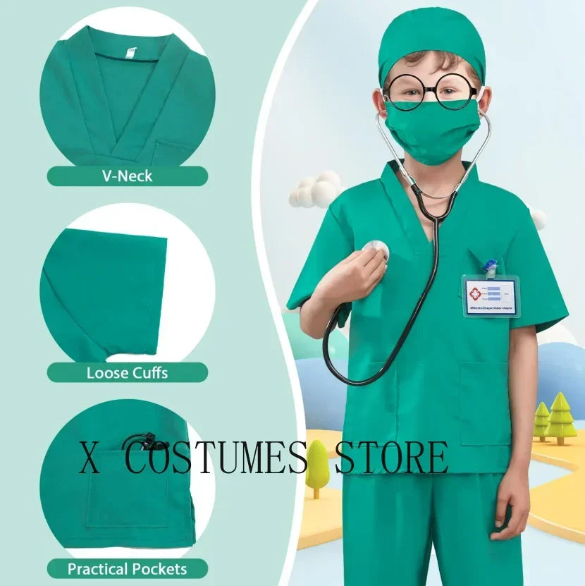 Kids Doctor & Nurse Role-Play Costume