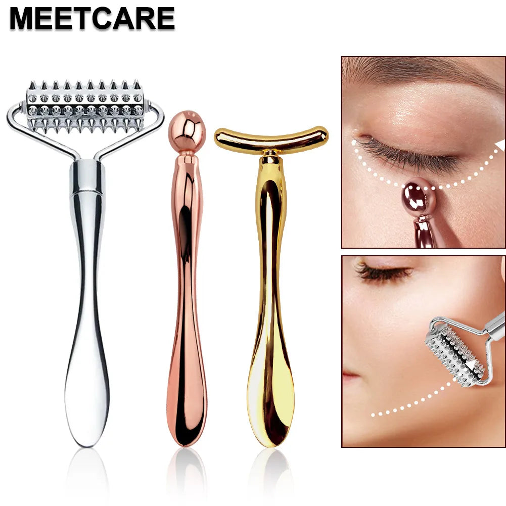 2in1 Mini Eye Massage Stick | Dual-Ended Facial Spoon and Massage Tool