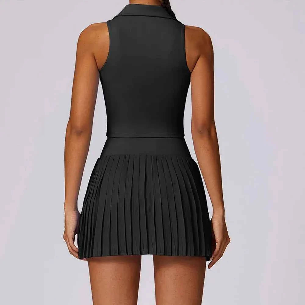 Women’s 2-Piece Sports Bra & Skirt Activewear Set