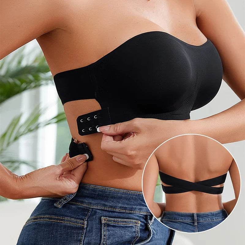Seamless Strapless Push-Up Bra