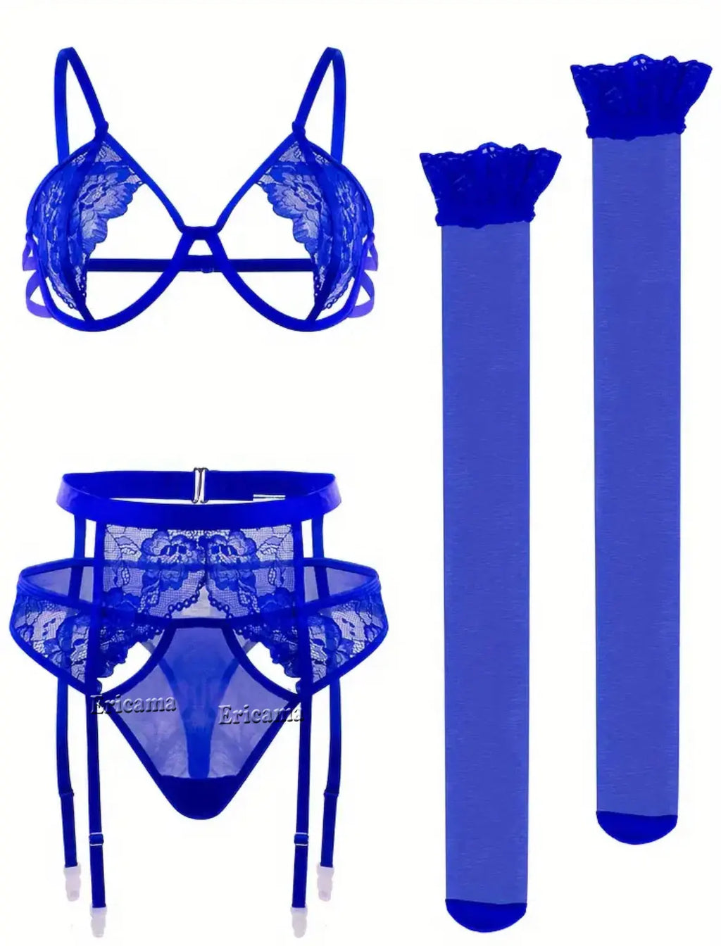 Lace Garter Lingerie Set with Choker