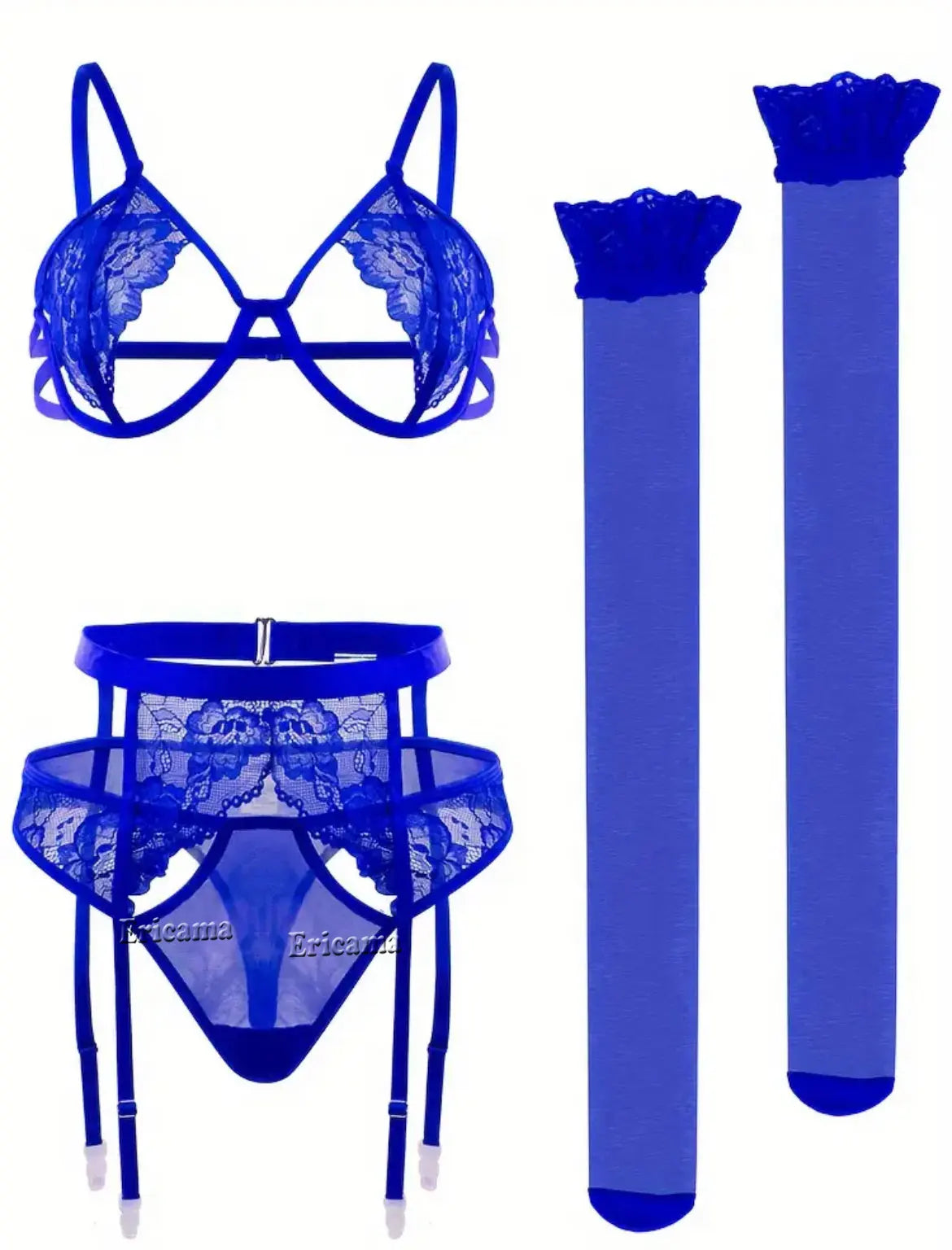 Lace Garter Lingerie Set with Choker