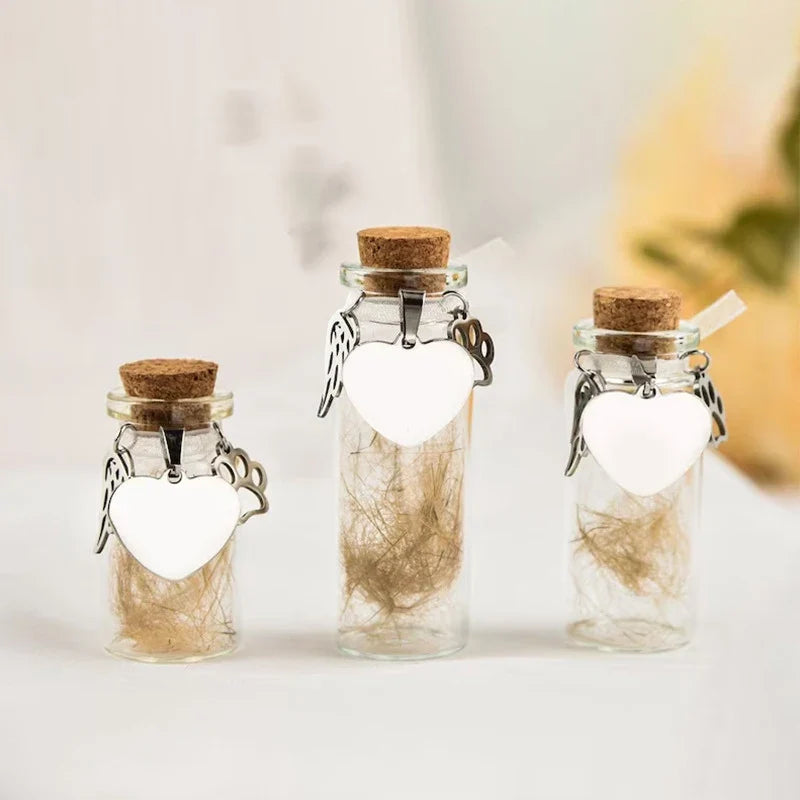 Pet Hair Memorial Keepsake Bottle
