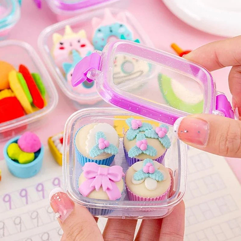 Lunch Box Eraser Set for Kids