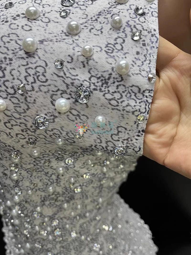 Stardust Rhinestone Tassel Dance Dress