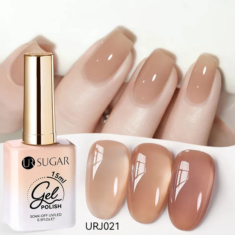 UR SUGAR 15ml Jelly Milky White Gel Polish