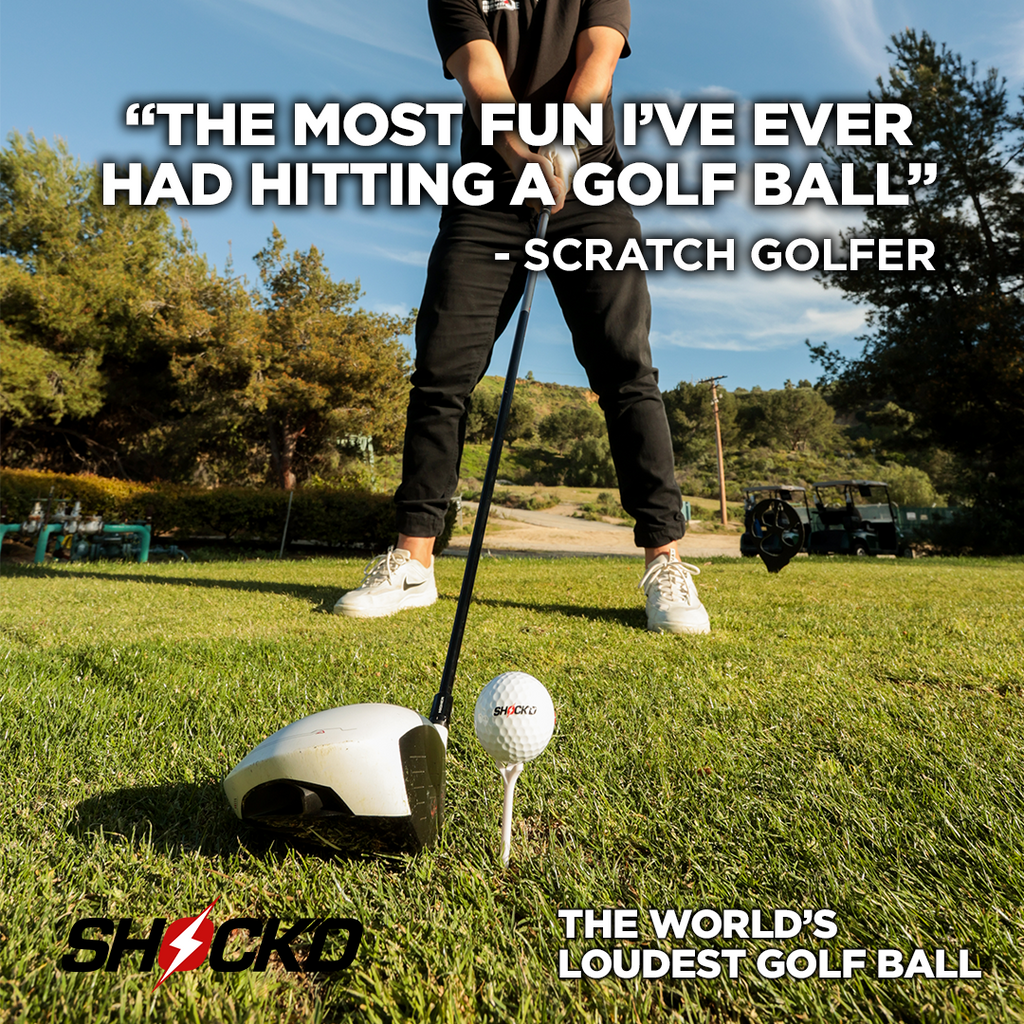 SHOCK'D Golf Balls – Mega Pack (4 Red + 4 White)