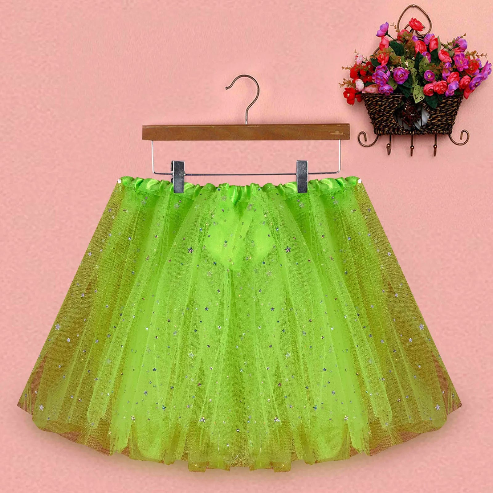 LED Star Tulle Tutu Skirt for Women