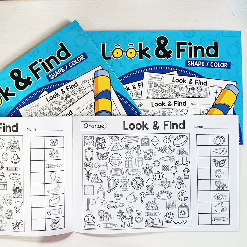 Look & Find Hidden Object Activity Book for Kids