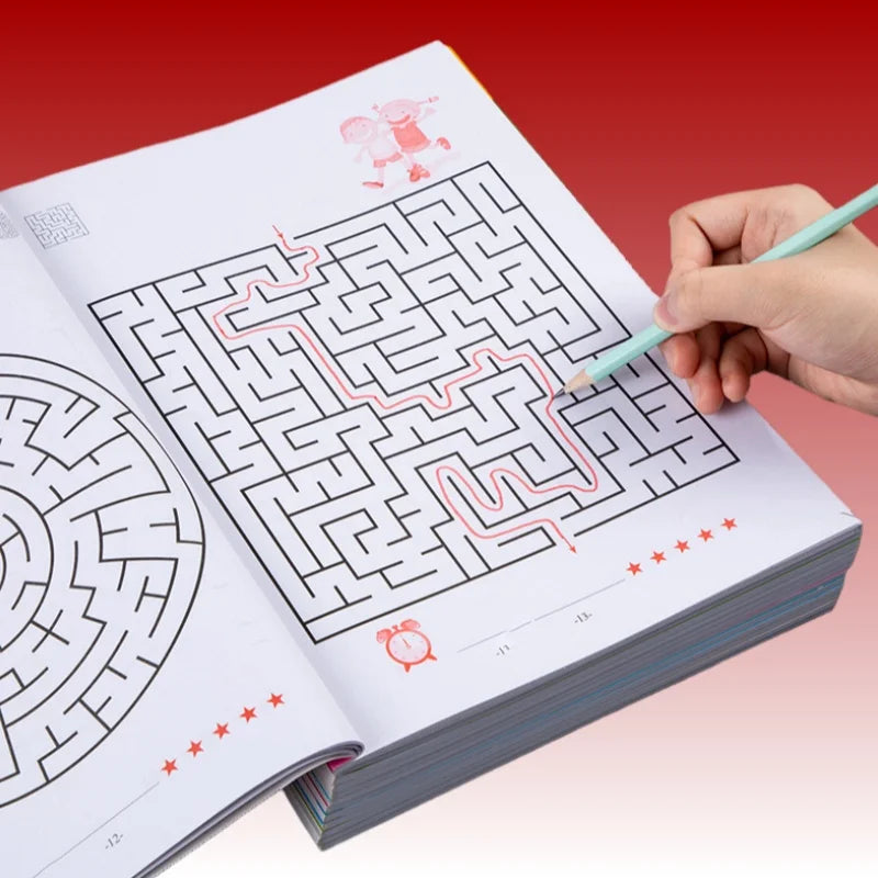 Kids Maze Activity Book – 3 Difficulty Levels