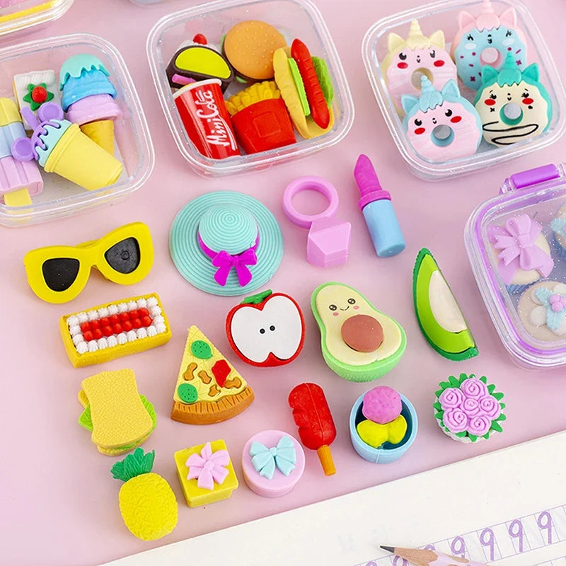 Lunch Box Eraser Set for Kids